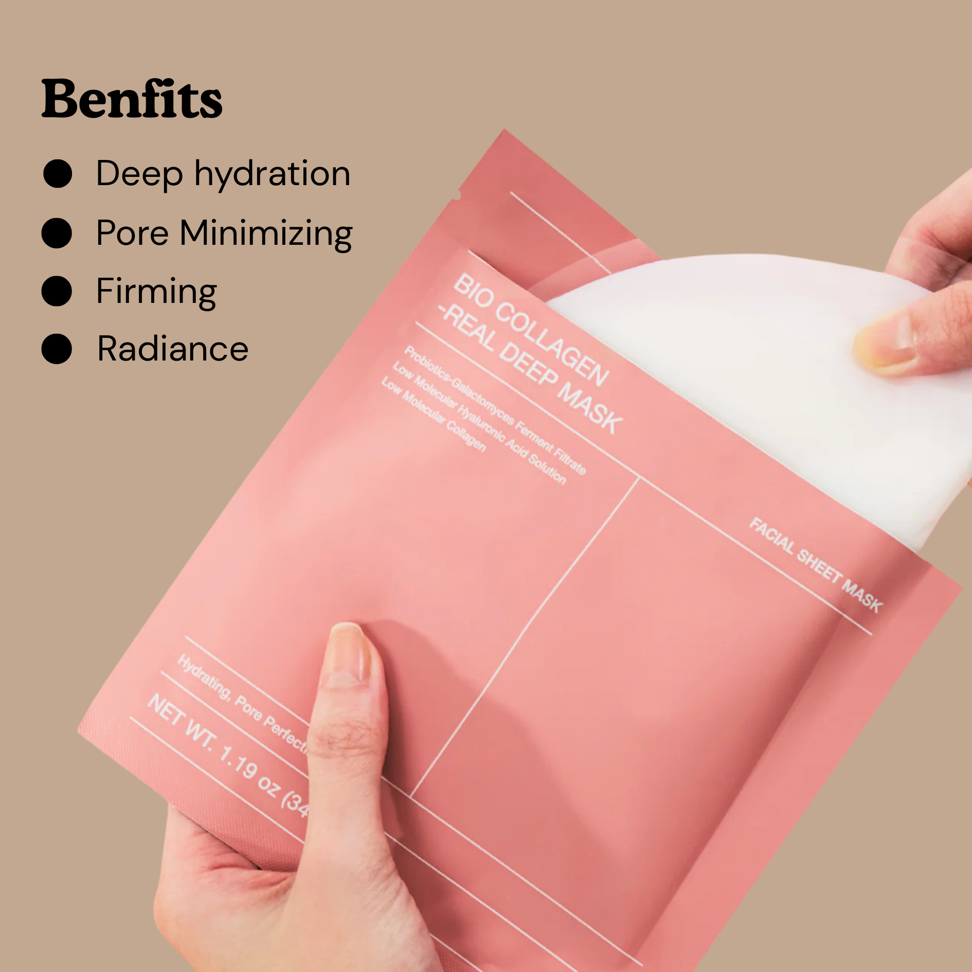 Collagen Hydrating & Plumping Mask – Instant Glow & Firmness
