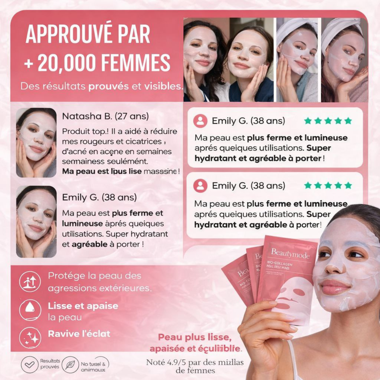 Collagen Hydrating & Plumping Mask – Instant Glow & Firmness